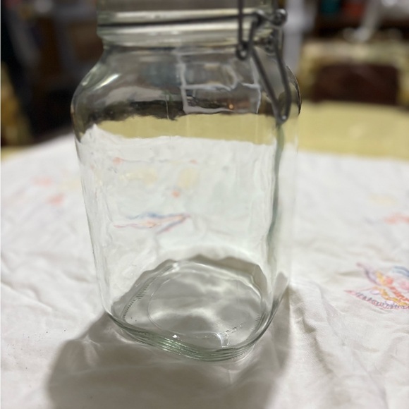 Vintage Clear Glass Storage Jar - Picture 2 of 7